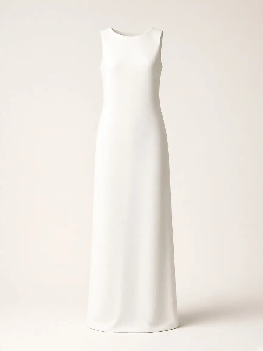 White Column Dress